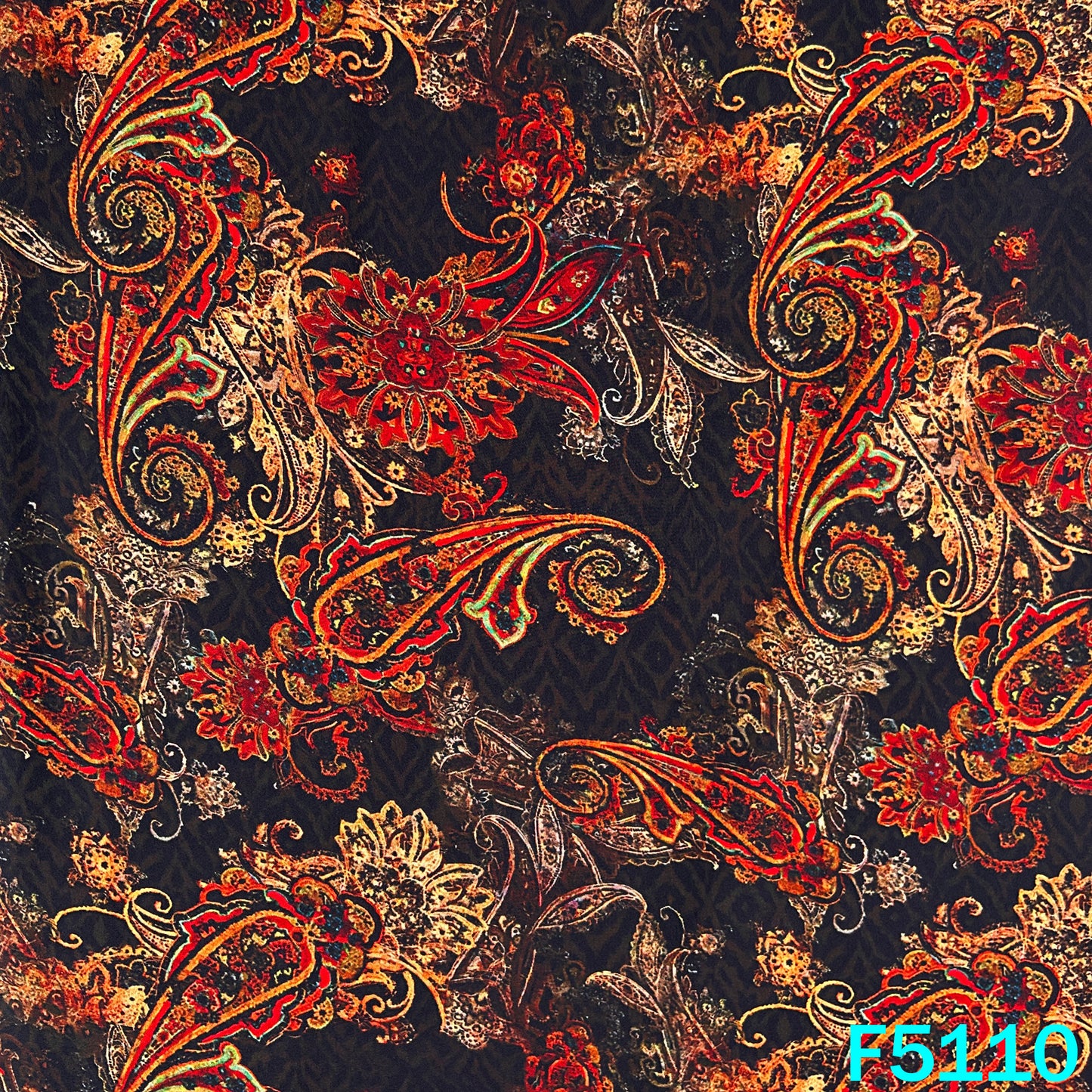 Digital Print Crepe Fabric - F5110