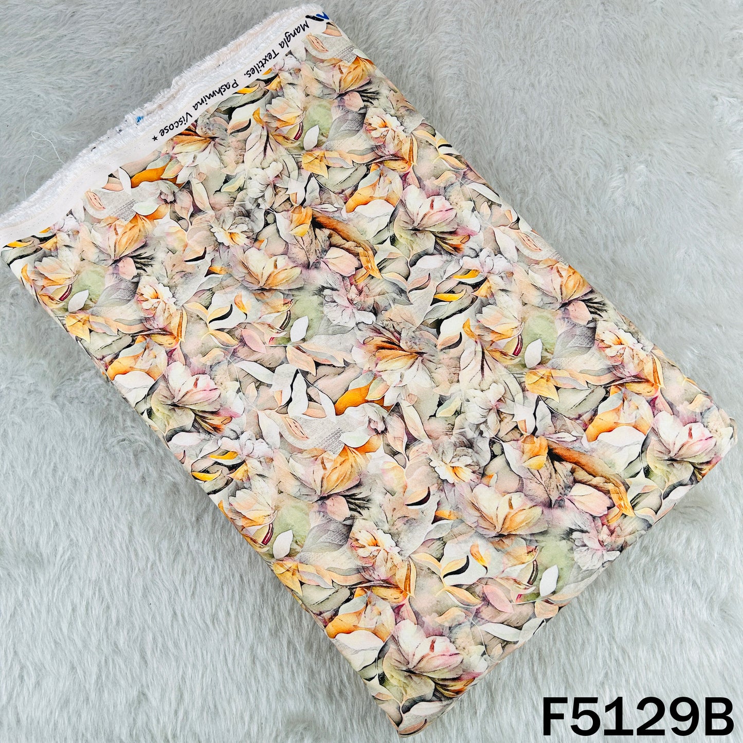 Digital Print Pashmina Fabric - F5129