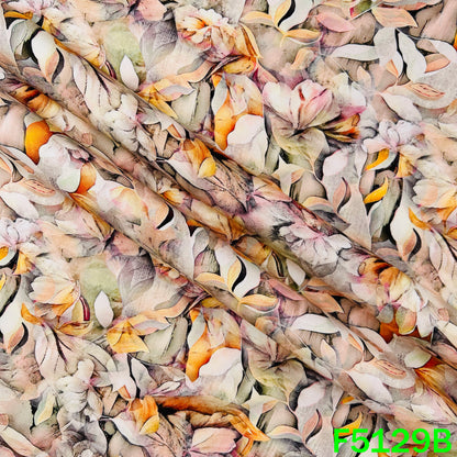 Digital Print Pashmina Fabric - F5129