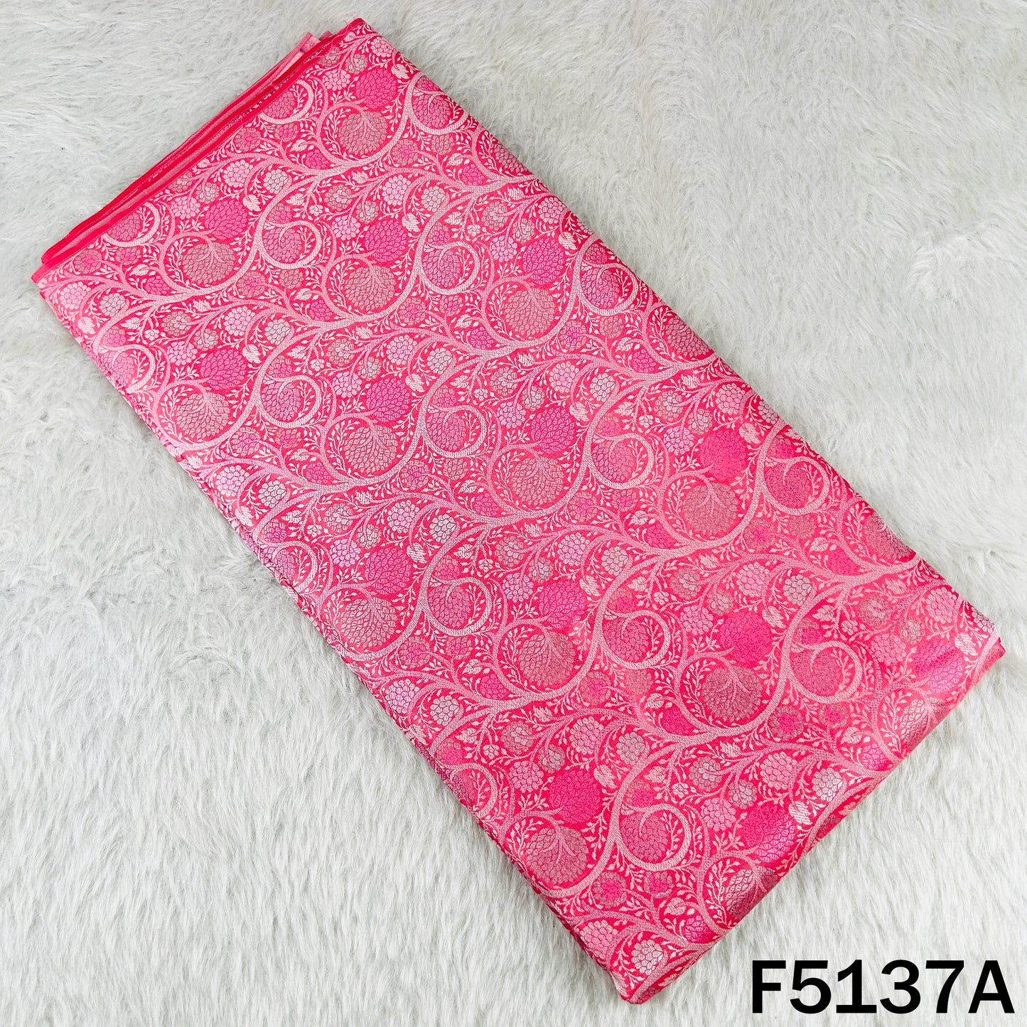 Self Jacquard Brocade Silk Fabric - F5137