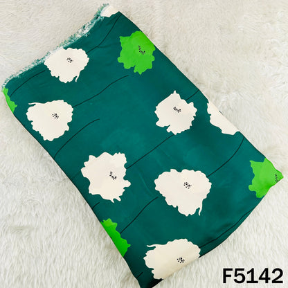 Digital Print Crepe Satin Fabric - F5142