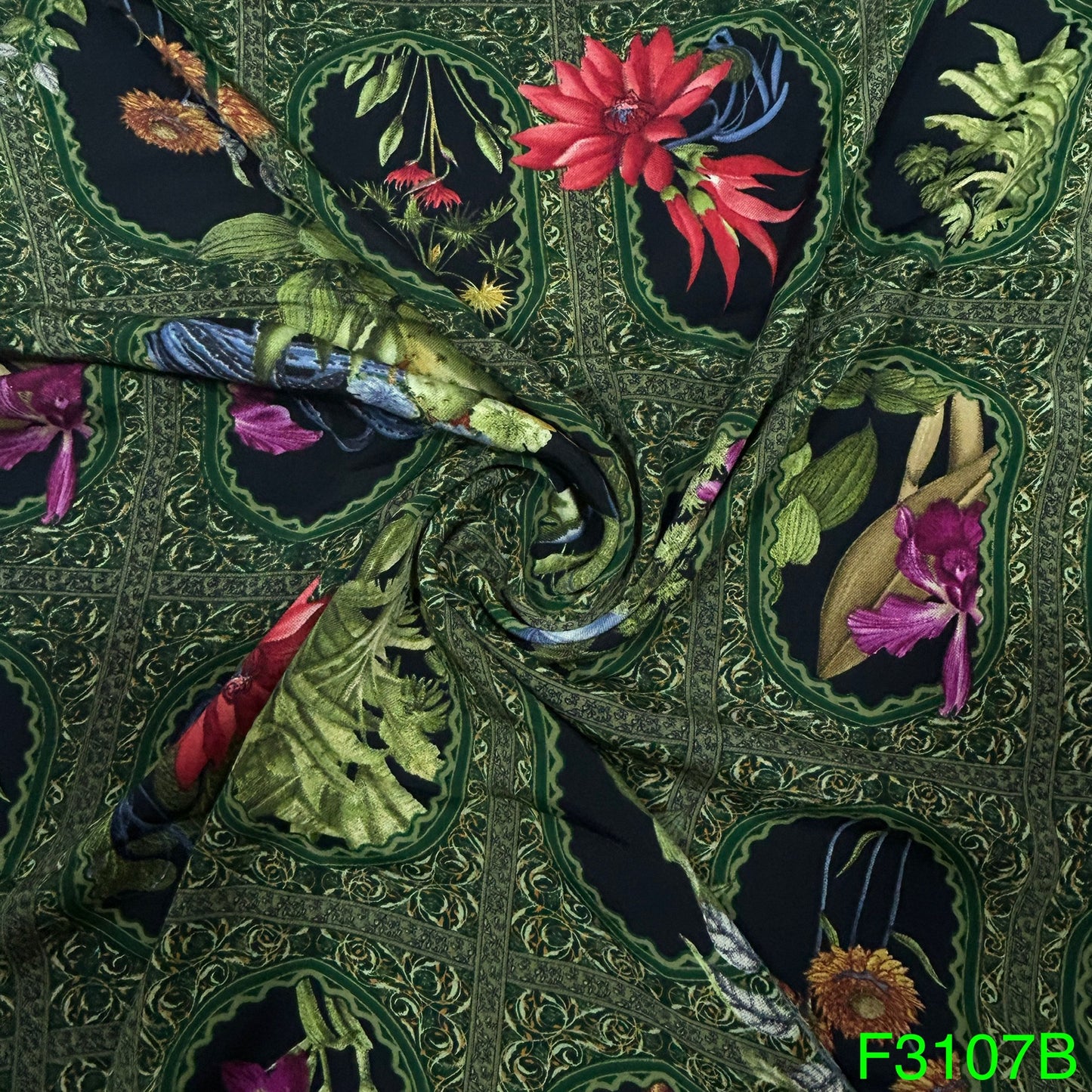 Printed crepe Fabric-F3107
