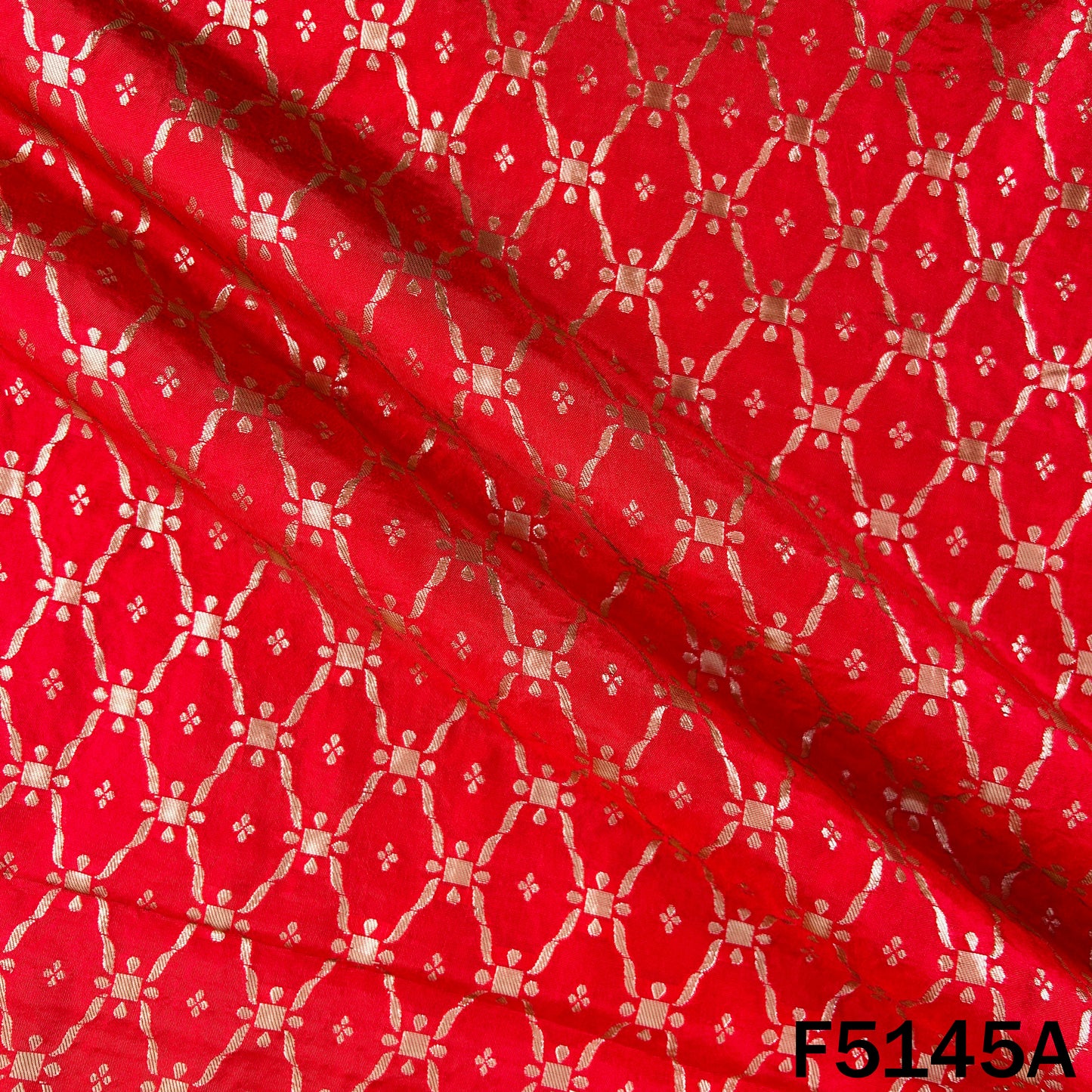 Zari Work Banarasi Gerogette Fabric -F5145