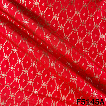 Zari Work Banarasi Gerogette Fabric -F5145
