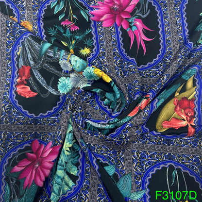 Printed crepe Fabric-F3107