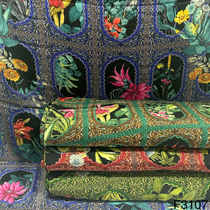 Printed crepe Fabric-F3107