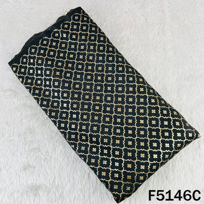 Zari Work Banarasi Silk Fabric-F5146