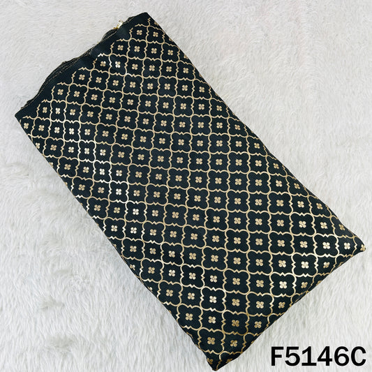 Zari Work Banarasi Silk Fabric-F5146