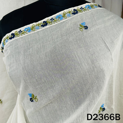 Thread Sequins Work Mul Chanderi Dupatta - D2366