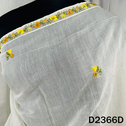 Thread Sequins Work Mul Chanderi Dupatta - D2366