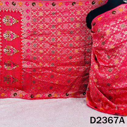 Zari Work Bandhani Dola Silk Dupatta - D2367