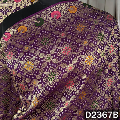 Zari Work Bandhani Dola Silk Dupatta - D2367