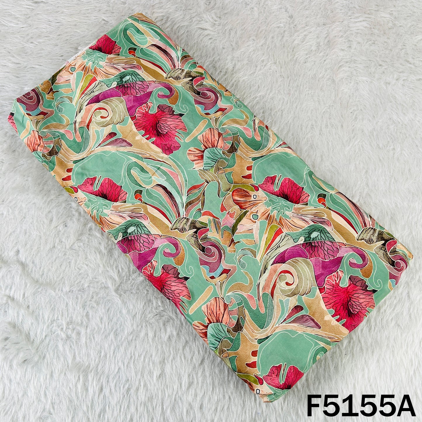 Digital Print Viscose Crepe Fabric - F5155