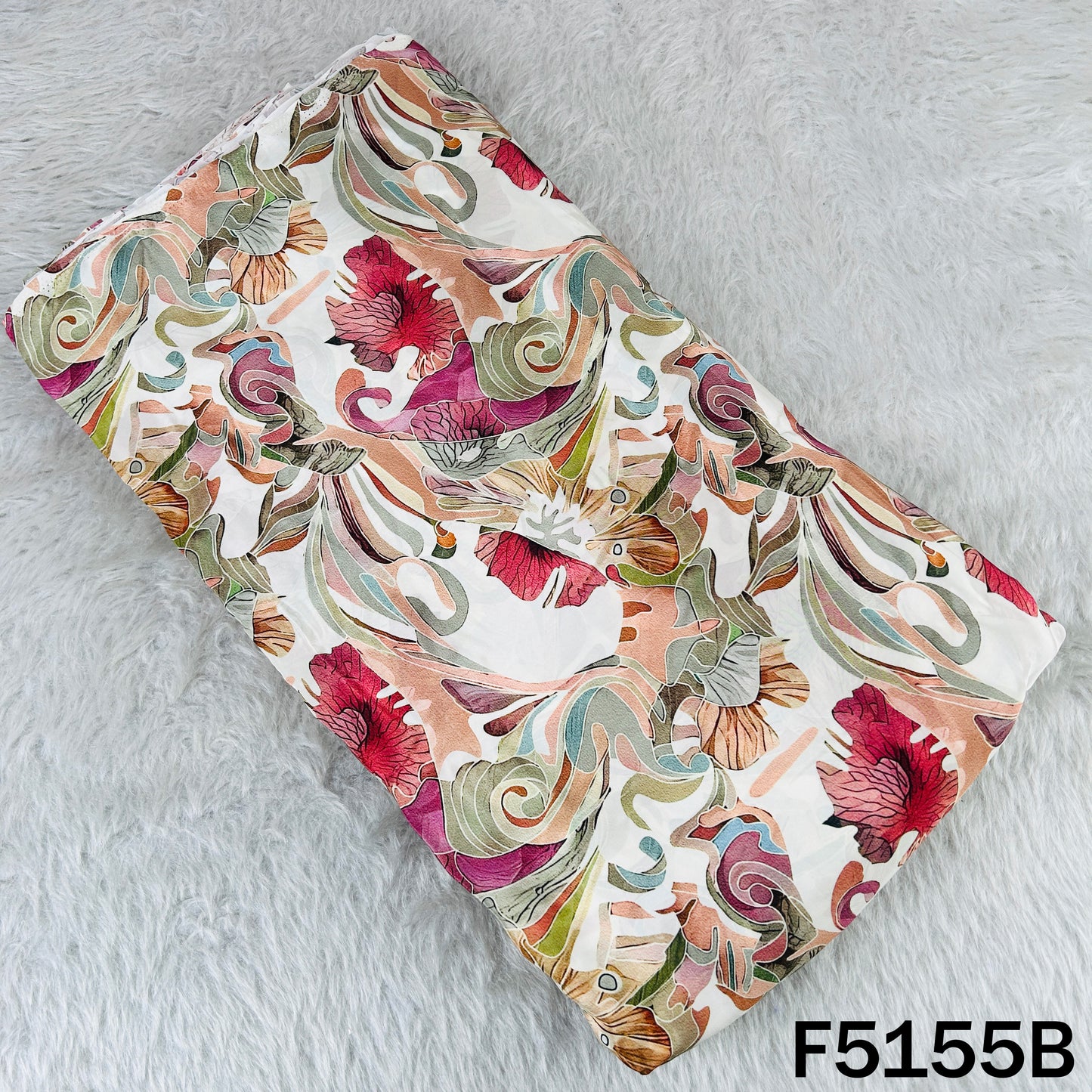 Digital Print Viscose Crepe Fabric - F5155