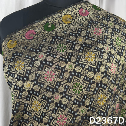 Zari Work Bandhani Dola Silk Dupatta - D2367