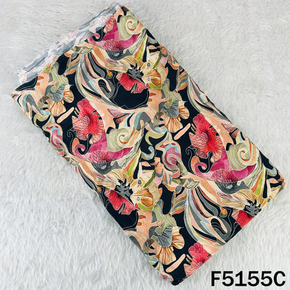 Digital Print Viscose Crepe Fabric - F5155