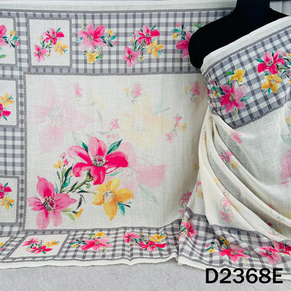 Digital Print Linen Dupatta - D2368