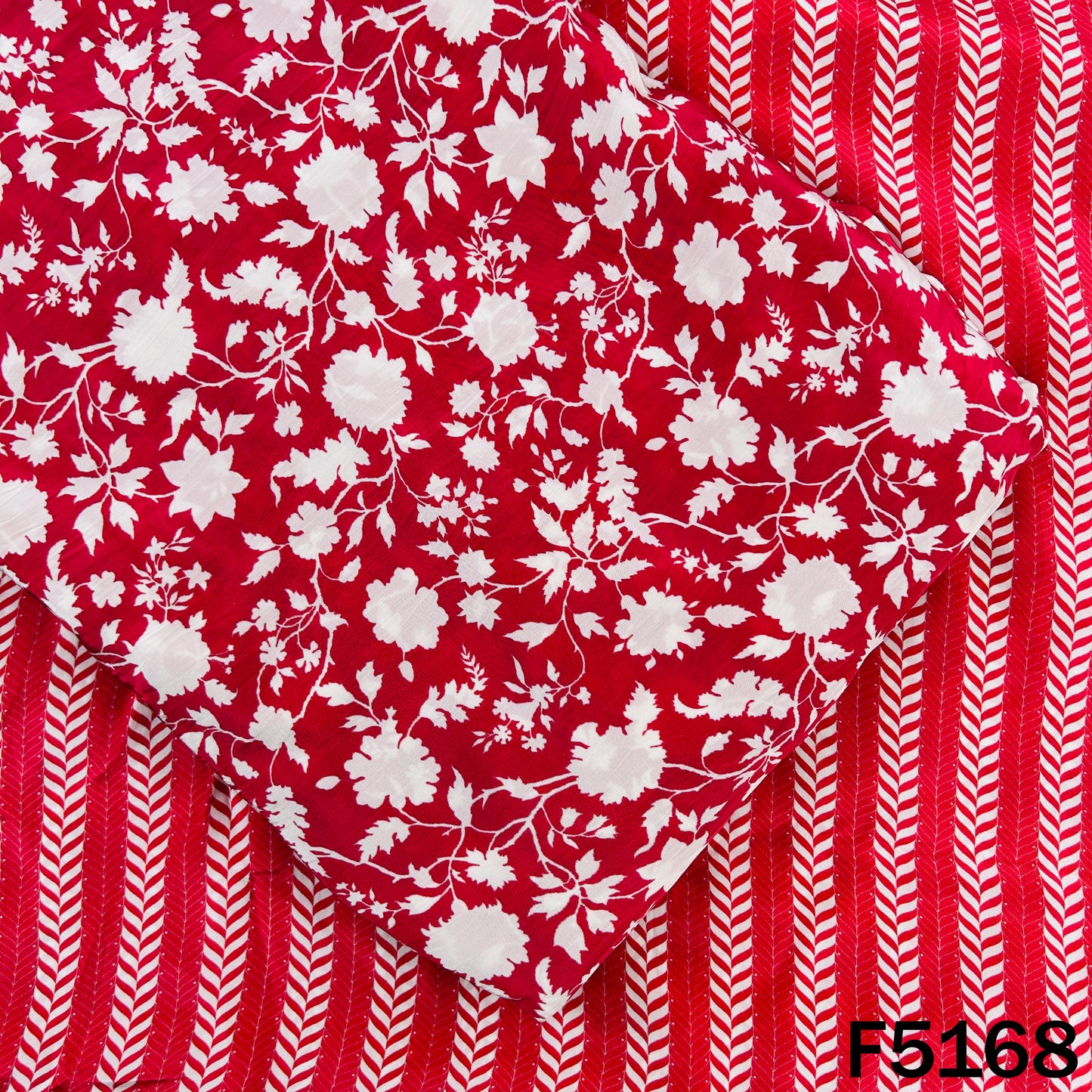 Digital Print Viscose Crepe Fabric- F5168