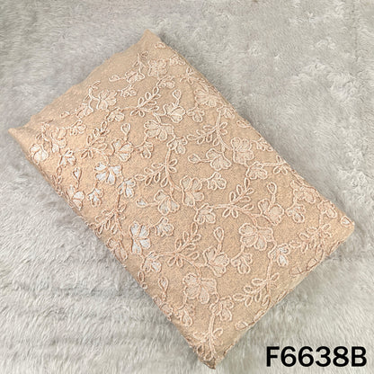 Sequins Brasso Work Self Net Fabric - F6638