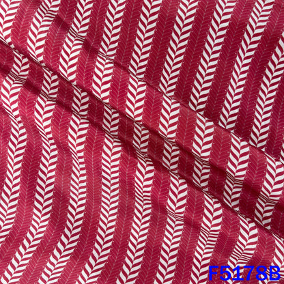 Digital Print Viscose Crepe Fabric- F5178