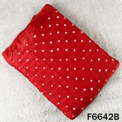 Bandhani Print Modal Satin Fabric - F6642