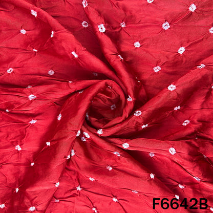 Bandhani Print Modal Satin Fabric - F6642