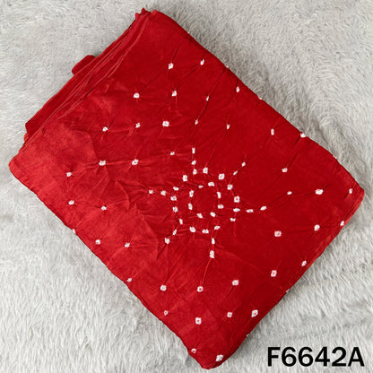 Bandhani Print Modal Satin Fabric - F6642