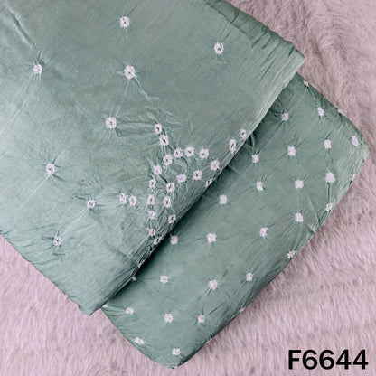 Bandhani Print Modal Satin Fabric - F6644
