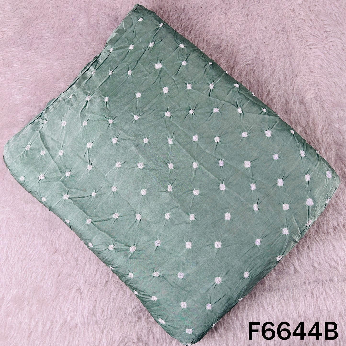 Bandhani Print Modal Satin Fabric - F6644