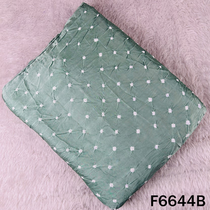 Bandhani Print Modal Satin Fabric - F6644