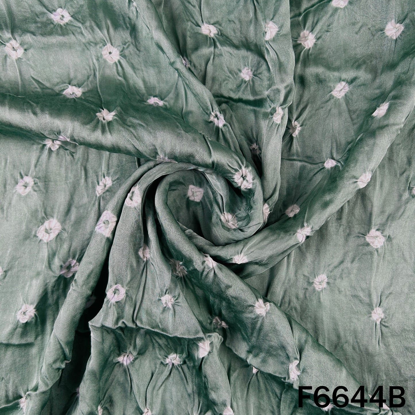 Bandhani Print Modal Satin Fabric - F6644