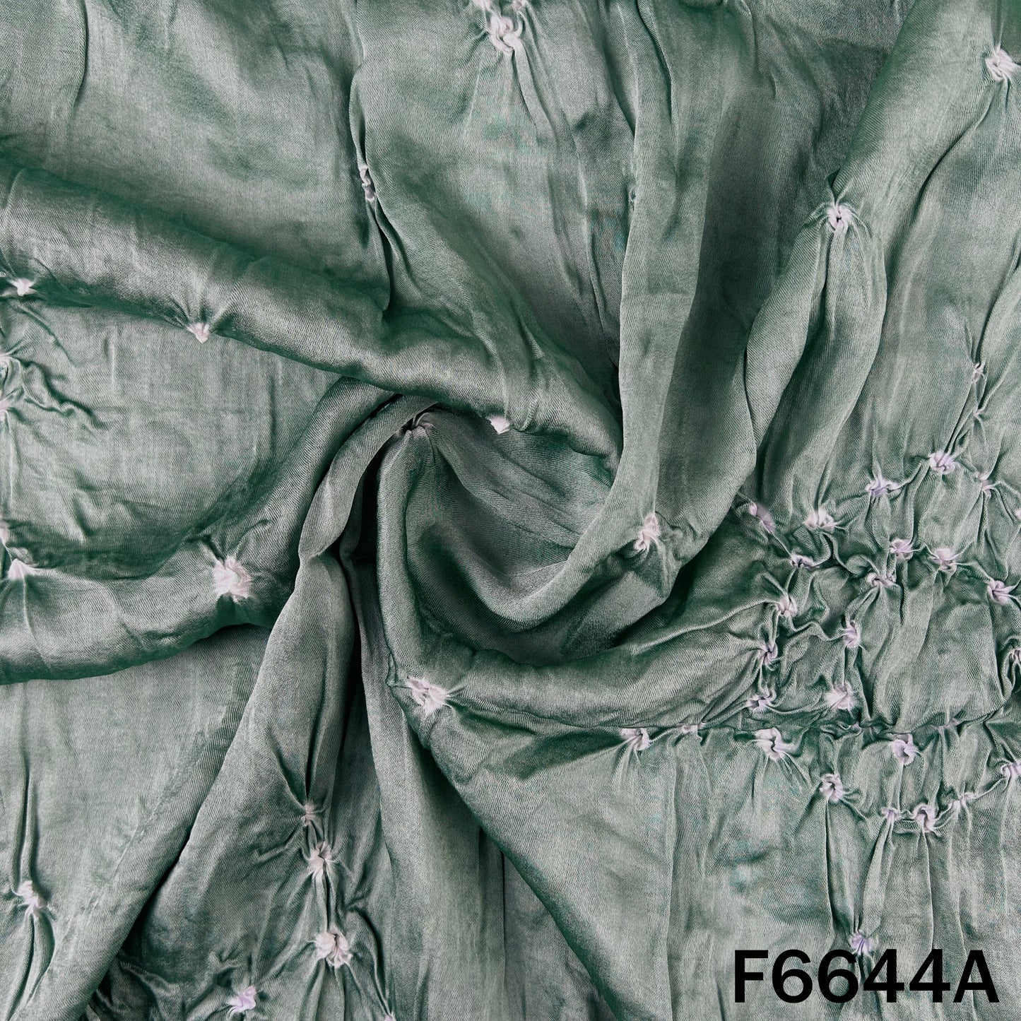 Bandhani Print Modal Satin Fabric - F6644