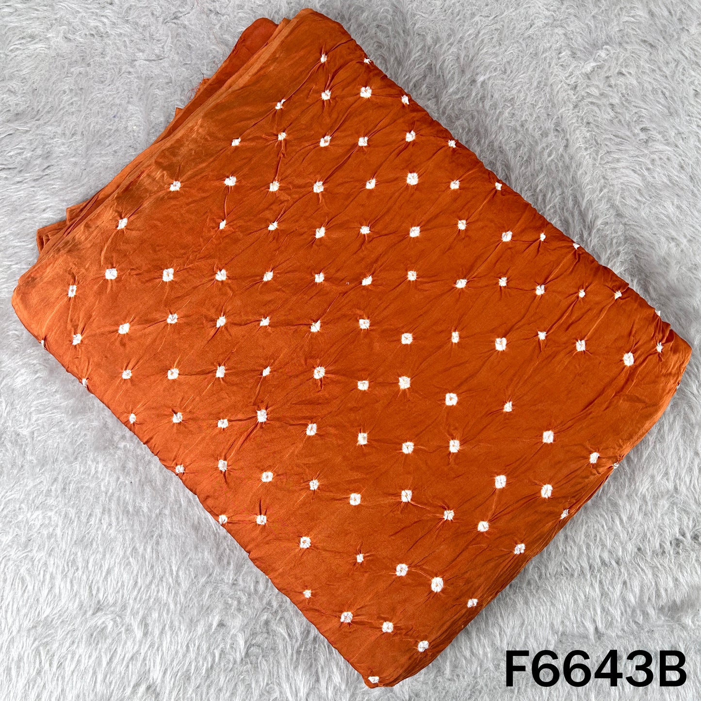 Bandhani Print Modal Satin Fabric - F6643