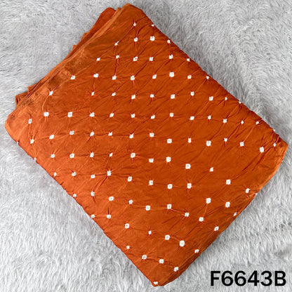 Bandhani Print Modal Satin Fabric - F6643