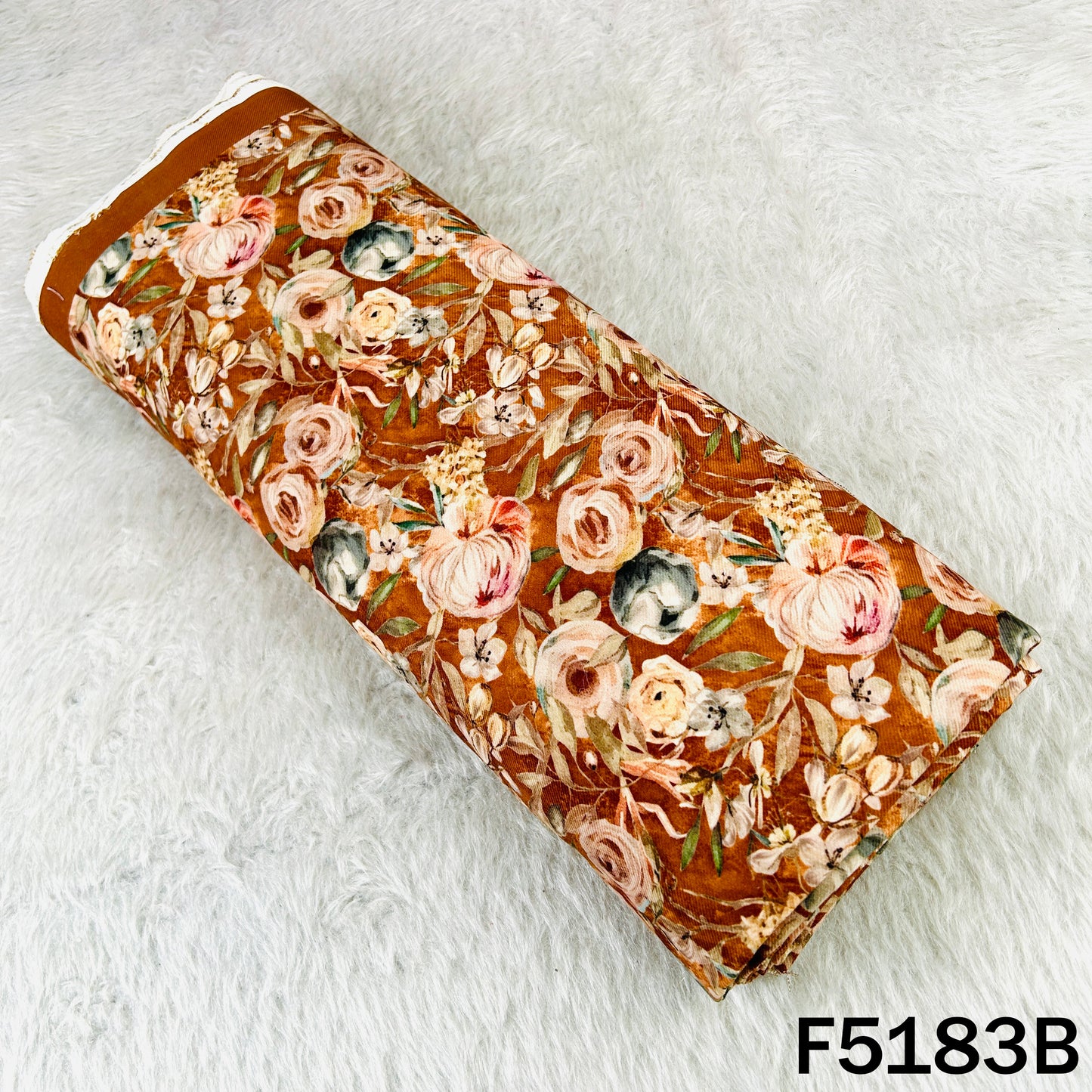 Digital Print Pashmina Fabric - F5183