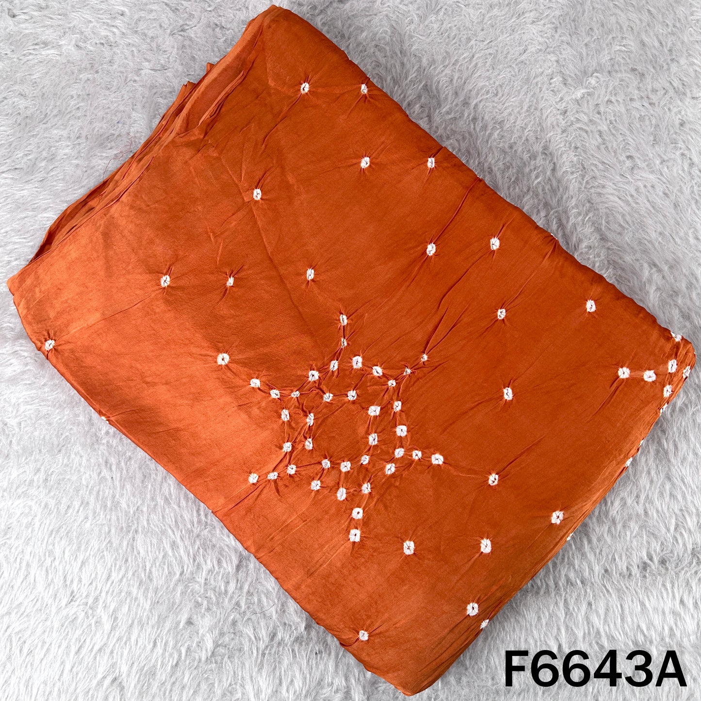 Bandhani Print Modal Satin Fabric - F6643