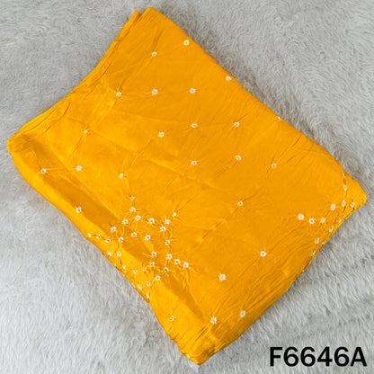 Bandhani Print Modal Satin Fabric - F6646