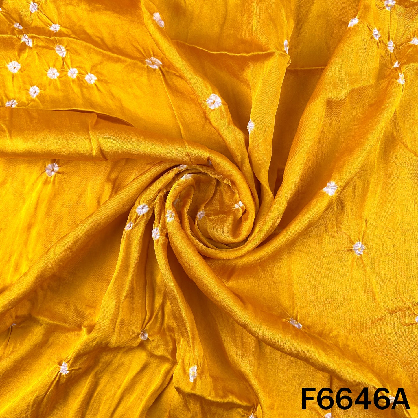 Bandhani Print Modal Satin Fabric - F6646