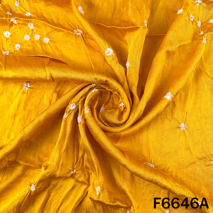 Bandhani Print Modal Satin Fabric - F6646