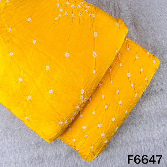Bandhani Print Modal Satin Fabric - F6647