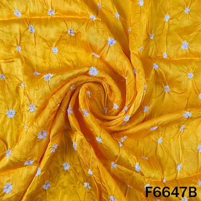 Bandhani Print Modal Satin Fabric - F6647