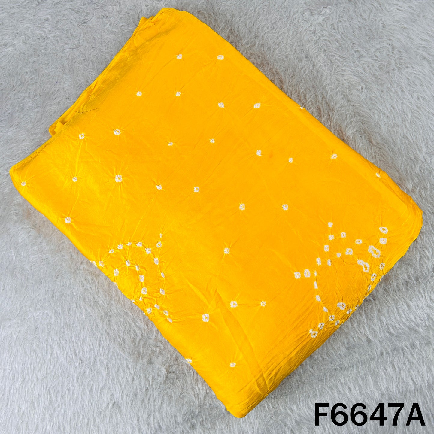 Bandhani Print Modal Satin Fabric - F6647