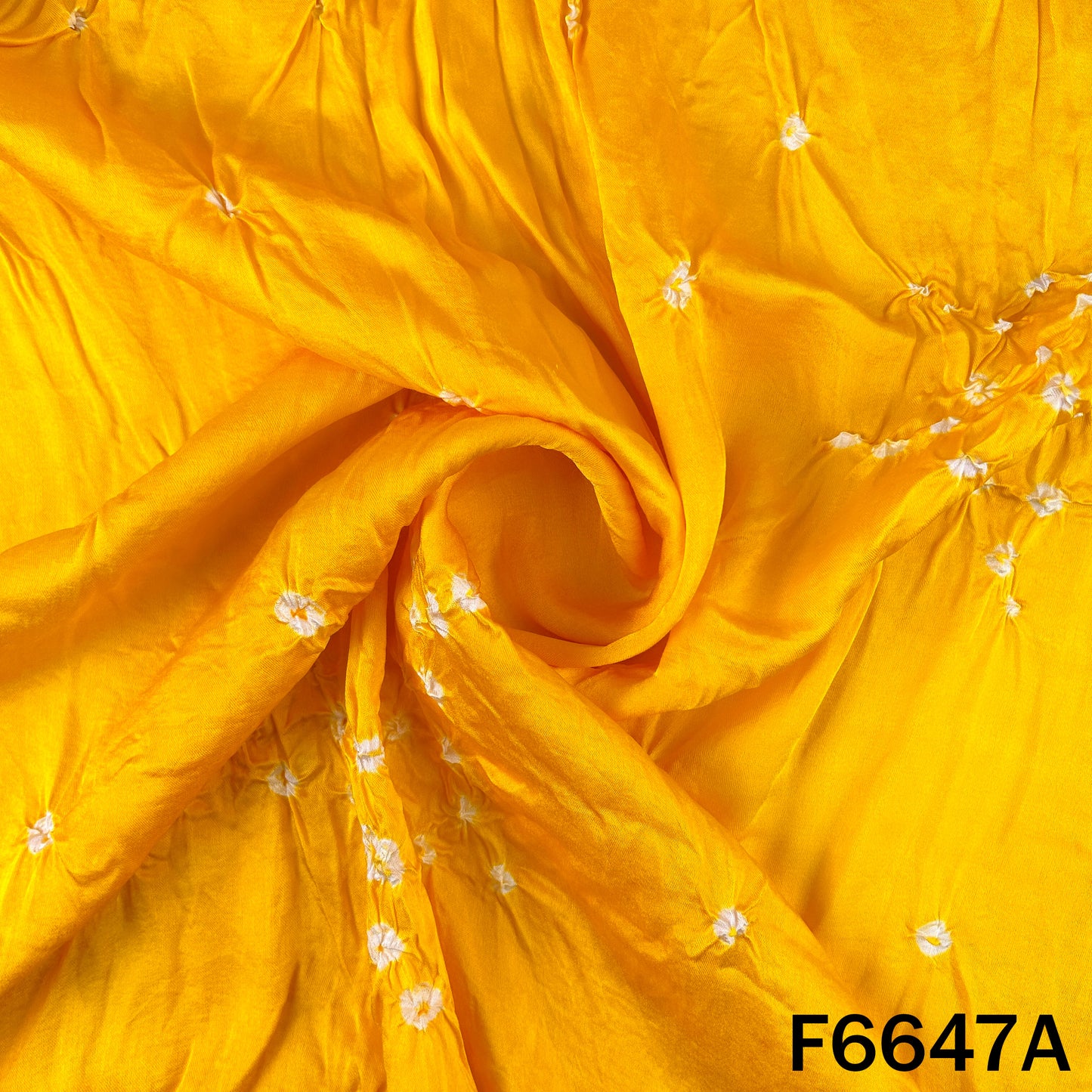 Bandhani Print Modal Satin Fabric - F6647