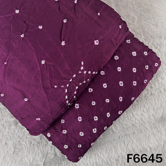 Bandhani Print Modal Satin Fabric - F6645