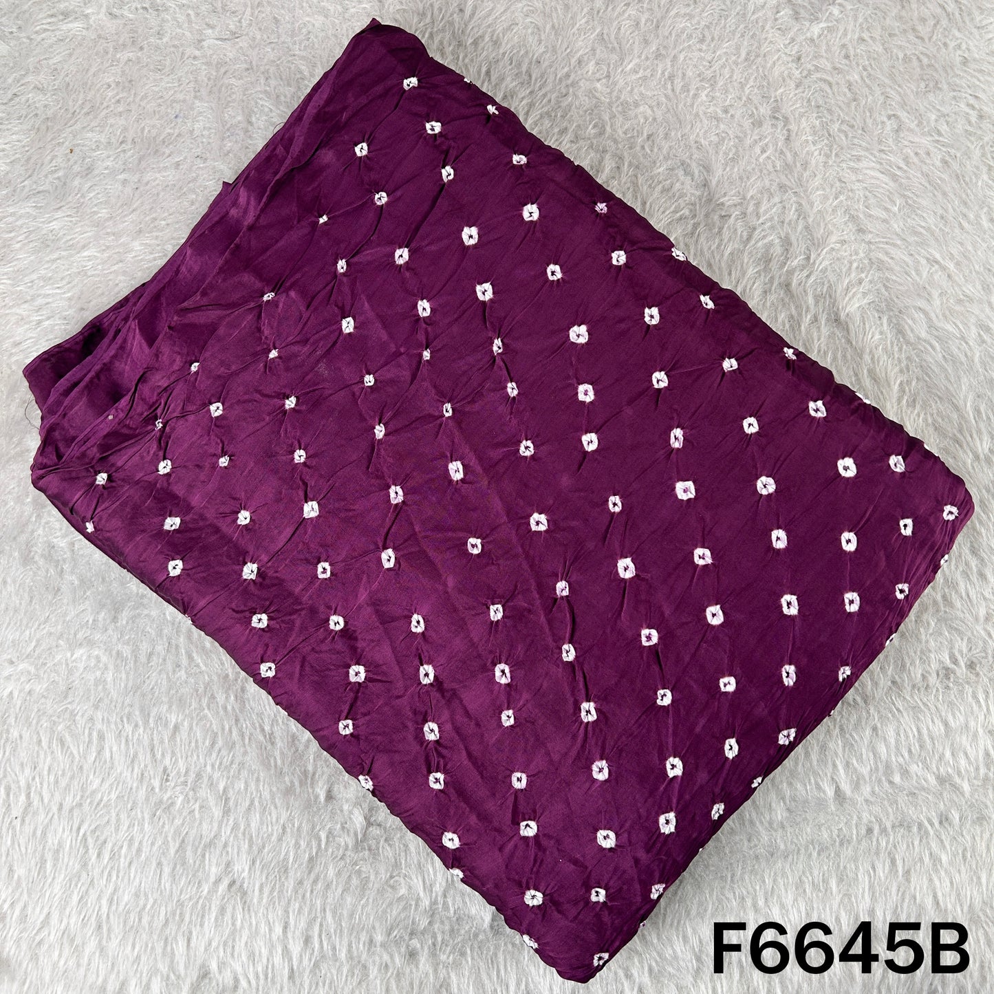 Bandhani Print Modal Satin Fabric - F6645