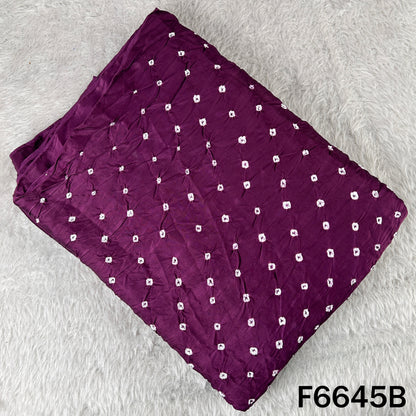Bandhani Print Modal Satin Fabric - F6645