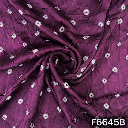 Bandhani Print Modal Satin Fabric - F6645