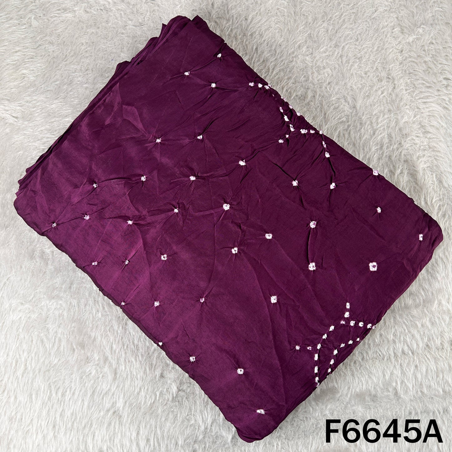 Bandhani Print Modal Satin Fabric - F6645