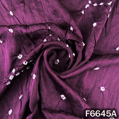 Bandhani Print Modal Satin Fabric - F6645