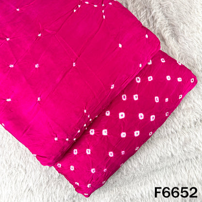 Bandhani Print Modal Satin Fabric - F6652